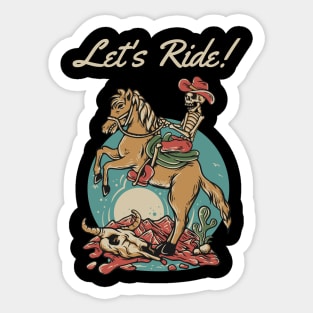Let's Ride! Sticker